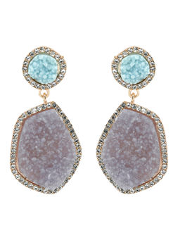 Kazo - Tear Grey Earrings