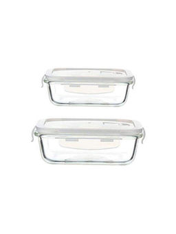 Femora - Glass Rectangle Container 400, 620 Ml, 2N