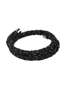 Kazo - Beaded Stretch Black Bracelet