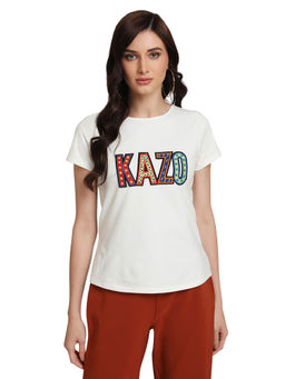 Kazo - White KAZO Patch T-Shirt