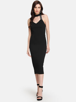 Kazo - Black Detailing Dress