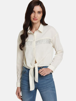 Kazo - White Embellished Shirt