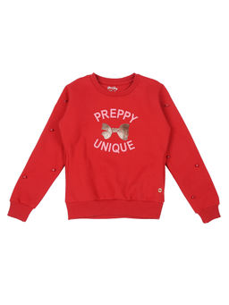 Gini & Jony - Girls Red Sweatshirt