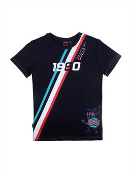 Gini & Jony - Blue Printed T-Shirts