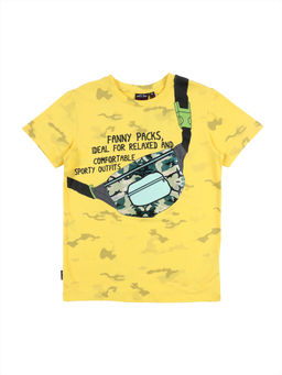 Gini & Jony - Yellow Printed T-Shirts