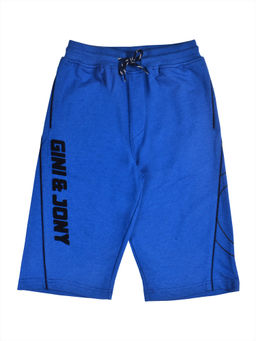 Gini & Jony - Blue Solid/Plain Shorts