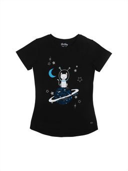 Gini & Jony - Black Printed Tops