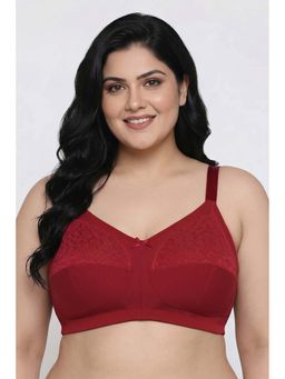 Zivame - Red True Curv Single Layered Non Wired Full Coverage Super Support Bra