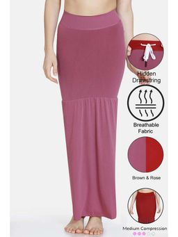 Zivame - Pink All Day Flared Mermaid Reversible Saree Shapewear