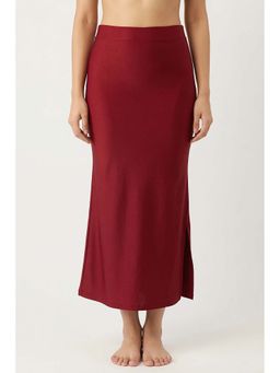 Zivame - Maroon Shimmer Stretchy Saree Shapewear