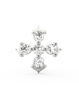 Ayanika - Bis Hallmark 18K Gold Lab-Grown Diamond Silver Nose Pin