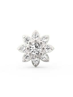 Ayanika - Bis Hallmark 18K Gold Lab-Grown Diamond Silver Nose Pin