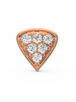 Ayanika - Bis Hallmark 18K Gold Lab-Grown Diamond Rose Gold Nose Pin