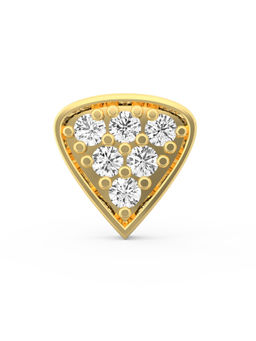 Ayanika - Bis Hallmark 18K Gold Lab-Grown Diamond Gold Nose Pin