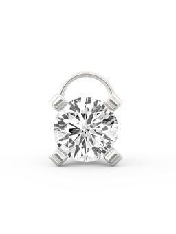 Ayanika - Bis Hallmark 18K Gold Lab-Grown Diamond Silver Nose Pin
