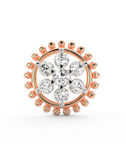 Ayanika - Bis Hallmark 18K Gold Lab-Grown Diamond Rose Gold Nose Pin