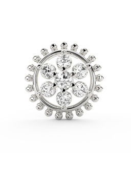 Ayanika - Bis Hallmark 18K Gold Lab-Grown Diamond Silver Nose Pin