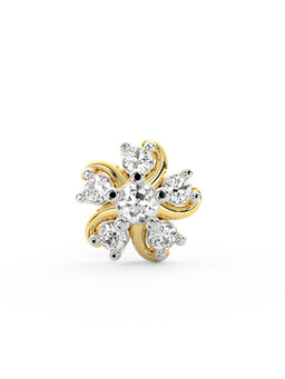 Ayanika - Bis Hallmark 18K Gold Lab-Grown Diamond Gold Nose Pin