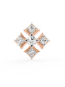 Ayanika - Bis Hallmark 18K Gold Lab-Grown Diamond Rose Gold Nose Pin