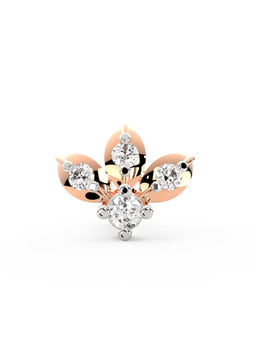 Ayanika - Bis Hallmark 18K Gold Lab-Grown Diamond Rose Gold Nose Pin