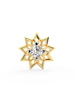 Ayanika - Bis Hallmark 18K Gold Lab-Grown Diamond Gold Nose Pin