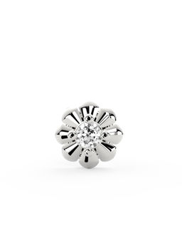 Ayanika - Bis Hallmark 18K Gold Lab-Grown Diamond Silver Nose Pin