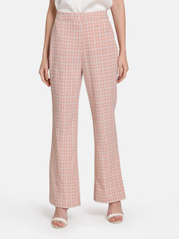 Kazo - Pink Checked Trouser