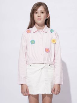 VERO MODA - Girl Applique Pink Shirt