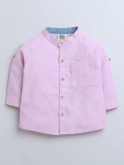 ZIP ZAP ZOOP - Pink Full Sleeve Shirt with Pocket