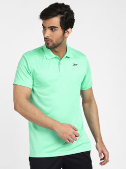 Reebok - Power Mesh Polo Green Training Polo Shirt
