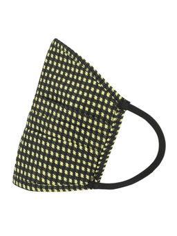 Kazo - Green Check Printed Woven 2 Layer Face Mask