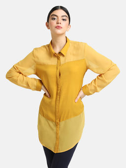 Kazo - Yellow Solid Shirt