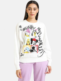 Kazo - White Printed Sweatshirt