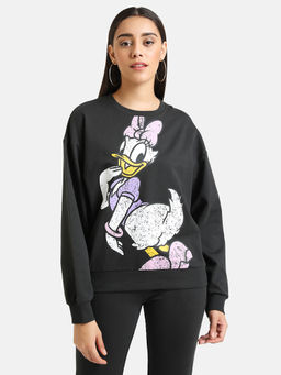 Kazo - Black Printed Sweatshirt