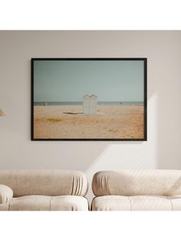 ARTCREST - Marina (Sud Italia 2014) Large Painting Black Box Framed Canvas Wall Art