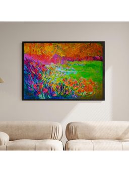 ARTCREST - Meadow Lands Large Painting Black Box Framed Canvas Wall Art