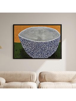ARTCREST - Murrae's Bowl Large Painting Black Box Framed Canvas Wall Art