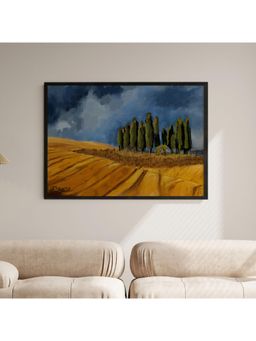 ARTCREST - Rising Storm Large Painting Black Box Framed Canvas Wall Art