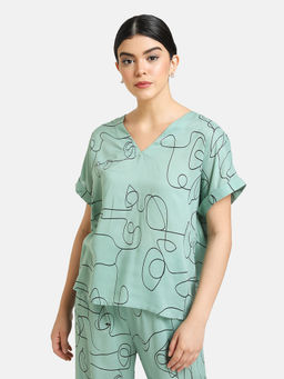 Kazo - Green Printed Co-ord Set