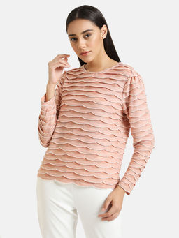 Kazo - Peach Solid T-shirt