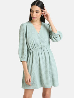 Kazo - Green Solid Dress