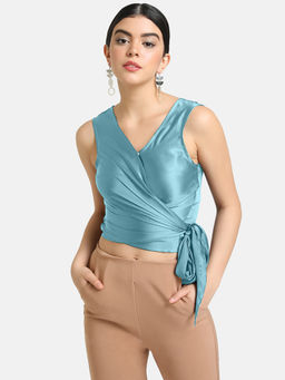 Kazo - Blue Solid Top