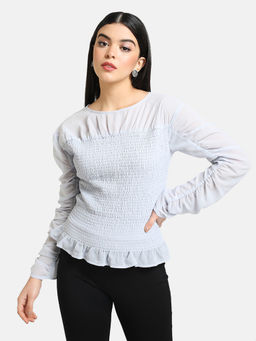 Kazo - Grey Solid Top