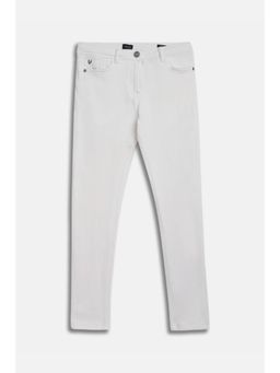 Allen Solly - Girls White Solid Jeans