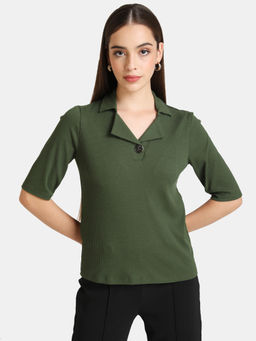 Kazo - Black Forest Notch Collar Tee