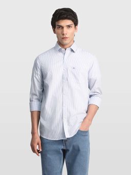 Arrow Sports - Blue Stripes Casual Cotton Shirt