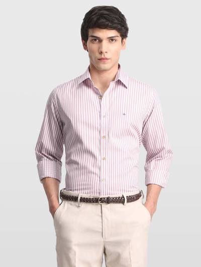 Pink Stripes Formal Cotton Shirt