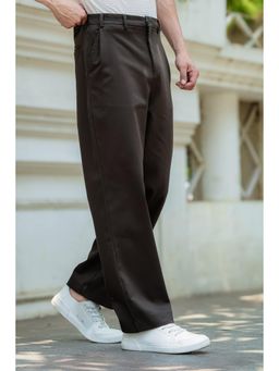 Eszett - Olive Solid/Plain Casual Cotton Trouser