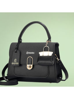 Bagabu - Black Women Handbag With Detachable Strap
