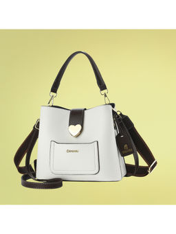 Bagabu - White Women Handbag With Detachable Strap